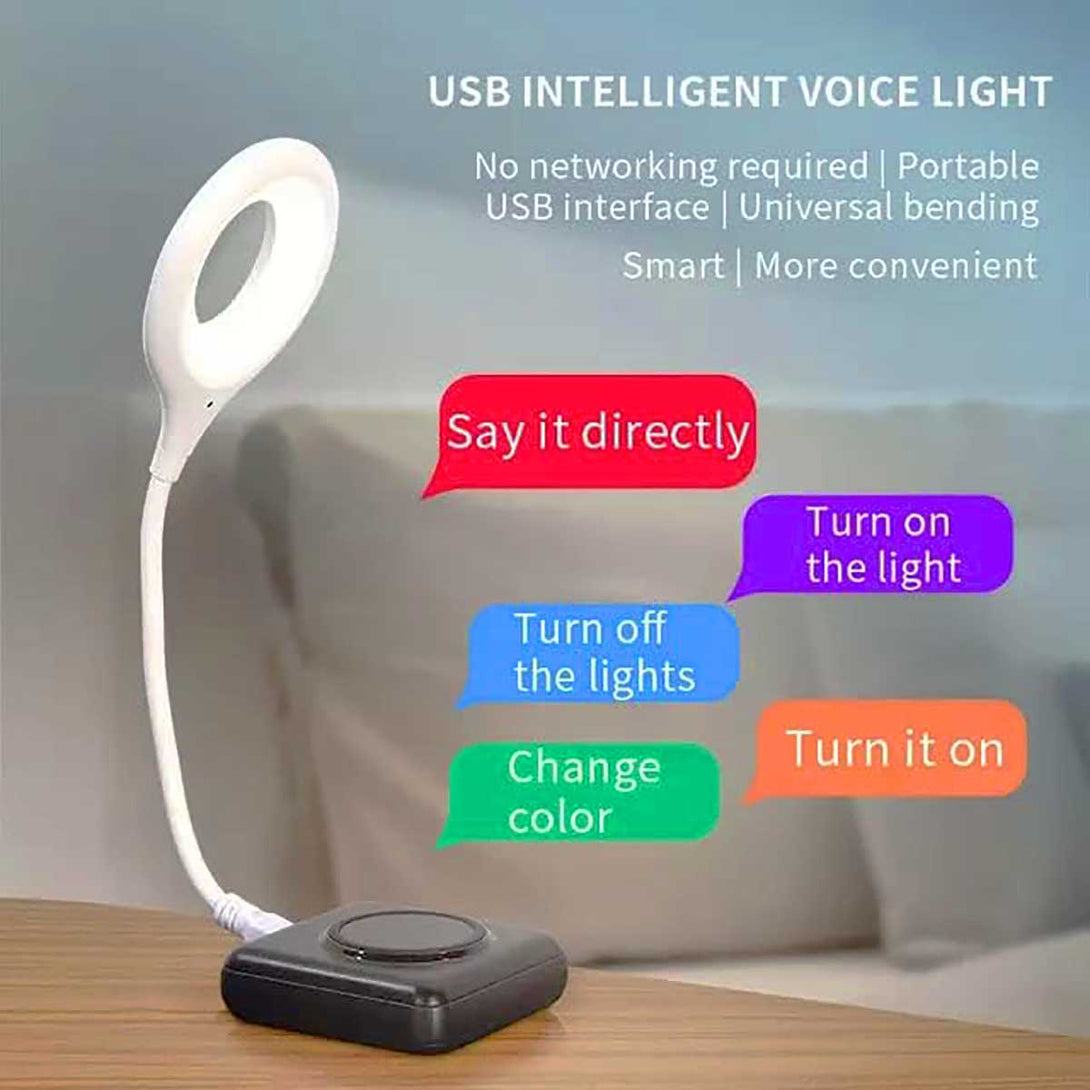Voice Control USB Light for Laptop Keyboard Sound Control 3 Color 4 Brightness/On/Off - Tootooie