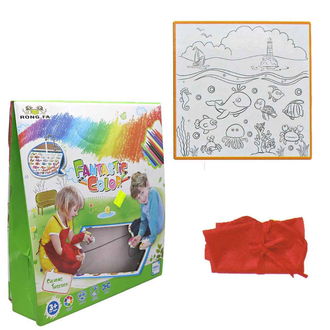 Washable Fantastic Color Mat with Markers For Kids - Tootooie