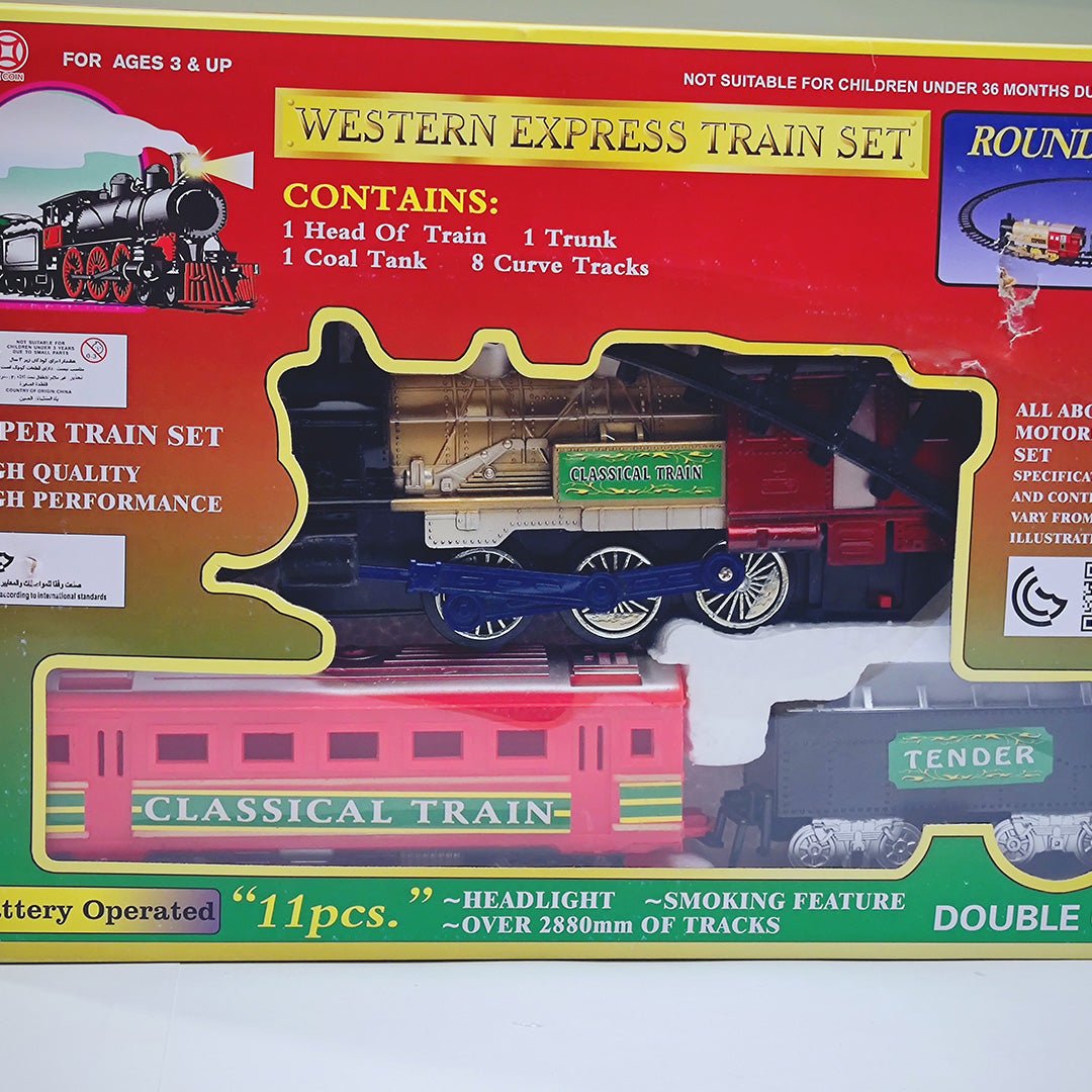 Western Express Train Electric Track Set Multicolor - Tootooie