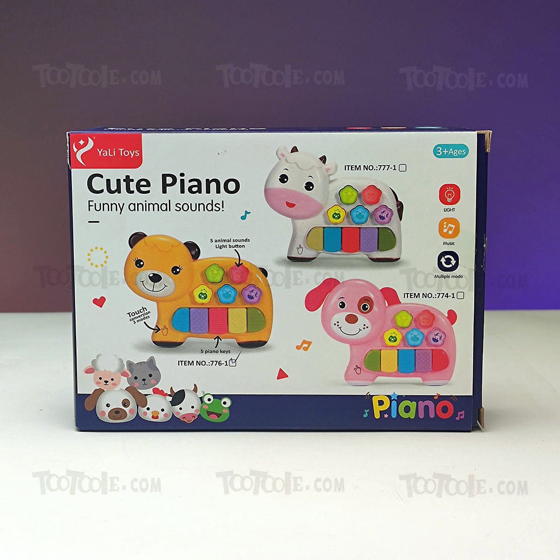 YALI Bear Piano with Lights Music Many More Functions Learning Toy for Kids - Tootooie