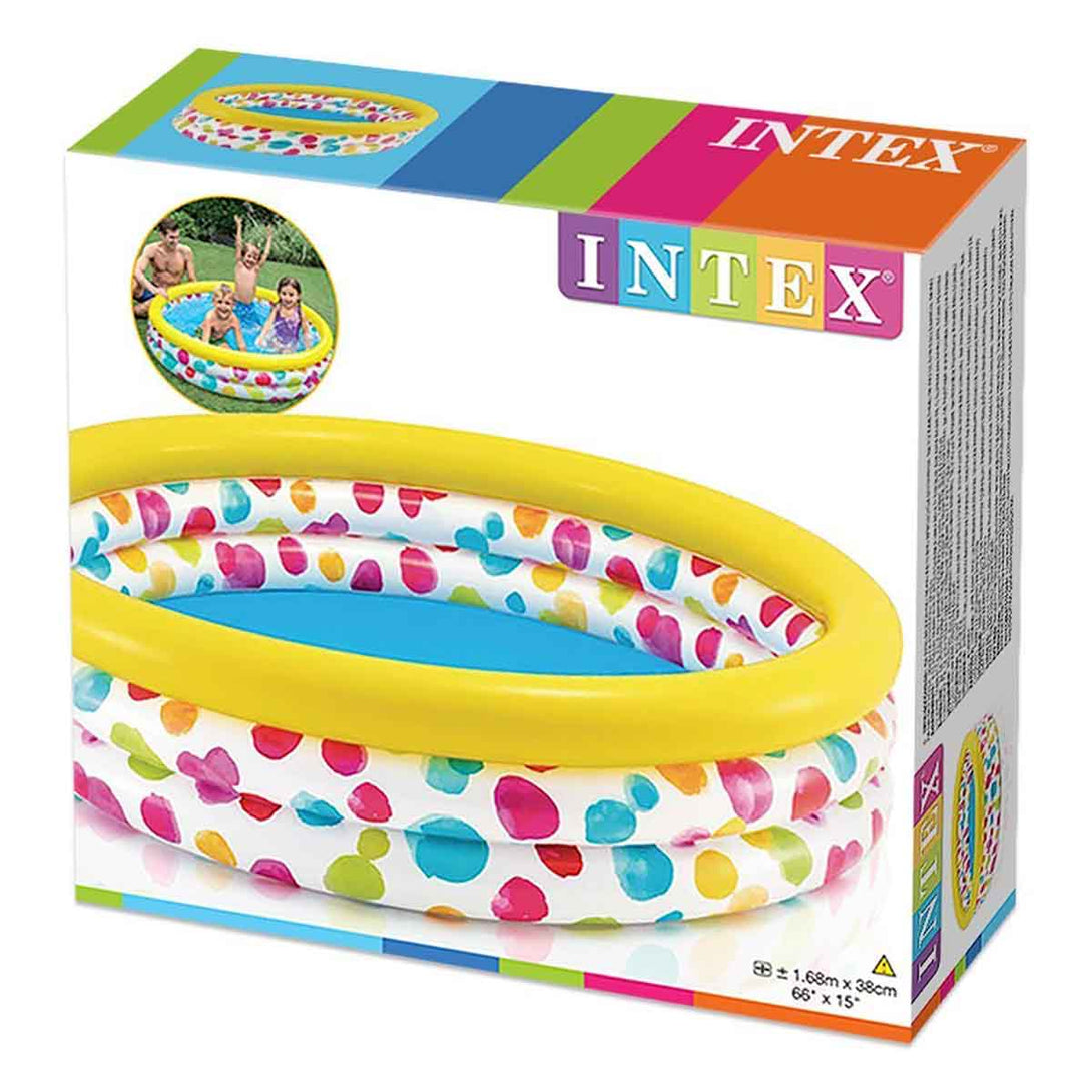 Yellow Intex Raindow Sunset Glow Baby Pool For Kids - Tootooie